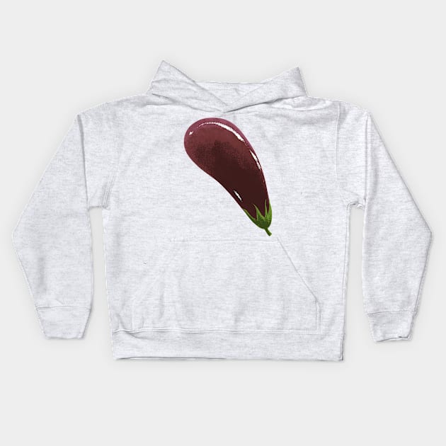 Eggplant Kids Hoodie by Dutyfresh